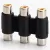 Kabel Audio/Video 3RCA Jack na 3RCA Jack czarny do niezawodnego połączenia urządzeń