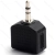 Złącze audio/video 3.5 mm gniazdo stereo na jack stereo czarne Aigostar praktyczne i trwałe