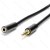 Kabel audio mini jack 3,5 mm męski-żeński 3 m czarny do wygodnego przesyłu dźwięku
