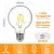 Żarówka LED Filament G80 E27 4W 470lm ciepła do salonu energooszczędna