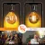 Żarówka LED Filament Bursztynowa G80 E27 6W 2200K 600lm energooszczędna do salonu