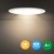 Okrągła oprawa sufitowa LED 15W 3000K wpuszczana do salonu