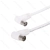 Kabel antenowy Aigostar 3 m biały kąt prosty dla wygodnego podłączenia