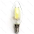 Żarówka LED Filament C35 E14 4W 470lm zimna energoszczędna do biura