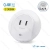 Lampka nocna LED z ładowarką USB i dwoma portami USB do gniazdka o ciepłej barwie dla przytulnego klimatu