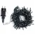 String Lights Low voltage Flat string lights Linear Dark green cable White light 3M+20M 200LED 10cm spacing Timer-ON Flashing Bulb with Auto OFF IP44
