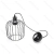 Żelazna lampa wisząca Aigostar 273231146 z gwintem E27 do salonu