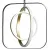 Aluminiowa lampa wisząca 30W 2700K ciepła Aigostar do salonu