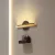 Lampa ścienna kinkiet LED 6,5W 2700K biała drewniano-metalowa do salonu