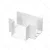 Kwadratowa biała listwa PVC 40x40 mm kolanko trójnik 4 sztuki praktyczny zestaw