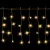 String Lights Low voltage Connectable Flat string lights Icicle flush Transparent cable Warm light 3M+5M*0.4M 200LED 10cm spacing 50 strips Constant O