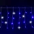 String Lights Low voltage Connectable Flat string lights Icicle flush Transparent cable Blue light 3M+5M*0.4M 200LED 10cm spacing 50 strips Constant O
