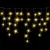 String Lights Low voltage Connectable Flat string lights Icicle wave Transparent cable Warm light 3M+5M*0.6M 200LED 10cm spacing 50 strips Constant On