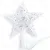 Gwiazda LED 17 cm na czubek choinki 10 LED na baterie 3xAA zimna barwa