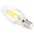 Żarówka LED filament C35 E14 4W 6500K przezroczysta energooszczędna do biura