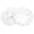 Lampa sufitowa LED 36W 4000lm 3000K z kloszem gwiezdny efekt do salonu