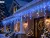 Lampki choinkowe sople 1000 LED 67 m z flashem niebieskie zewnętrzne i wewnętrzne