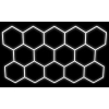 Lampa LED Hexagon 14L 570W 523x301cm zestaw 6500K