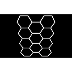 Lampa LED Hexagon 11L 460W 419x301cm zestaw 6500K