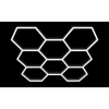 Lampa LED Hexagon 8L 350W 315x301cm zestaw 6500K