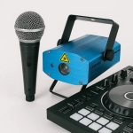 Lasery mikrofony sprzęt disco