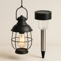Lampy solarne wiszące i stojące