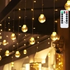 Niskonapięciowe lampki sople 120 LED ciepłe 3 m z pilotem do przytulnego klimatu