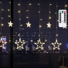Niskonapięciowe lampki sople 120 LED gwiazda ciepłe 3m z pilotem do przytulnego klimatu