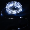 Lampki choinkowe drucikowe 40LED na baterie guzikowe, Zimne 4M,