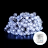 Lampki choinkowe małe kulki 100 LED na 3 baterie AA, Zimna biel, 10 m