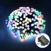 Lampki choinkowe małe kulki mleczne na 3 baterie AA Multikolor 2,5m-25LED