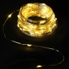 Lampki z drutu miedzianego 20 micro LED na baterie guzikowe, Ciepłe 2M