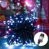 Niskonapięciowe lampki choinkowe 200led gęste Zimne 5m+3m