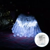 Lampki choinkowe krople deszczu na 3 baterie AA, Zimna biel, 5m 50LED