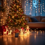 Choinki, figurki , ozdoby świąteczne