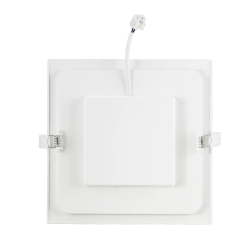 Ultracienki kwadratowy downlight podtynkowy LED E6 12W biały ciepły