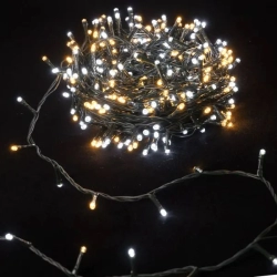 Lampki choinkowe na 3 baterie AA ciepłe i zimne 200LED 10M