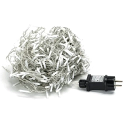 Niskonapięciowe lampki choinkowe sople 100led fala RGBY 5m * 0,6m kolor+ciepłe