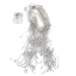 Lampki choinkowe sople 200LED na 3 baterie AA, Zimne 10M