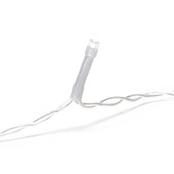 Lampki choinkowe sople 200LED na 3 baterie AA, Zimne 10M