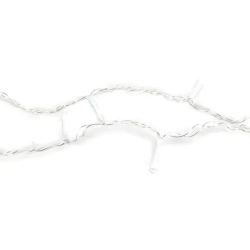 Lampki choinkowe sople fala na 3 baterie AA, Ciepła biel, 5m 100Led