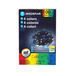 Solarne lampki choinkowe 100LED RGBY 2m+10m - zdjęcie 8