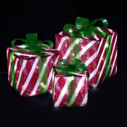 Niskonapięciowe podświetlane świąteczne prezenty 20/25/30cm zimne