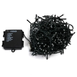 Lampki choinkowe 400 led na baterie 4AA 20 m zimne - zdjęcie 4