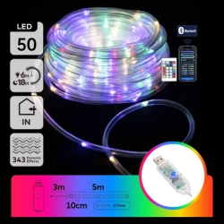 Wąż świetlny USB sterowanie pilotem+muzyką+aplikacją Φ5mm, RGBIC, 5m