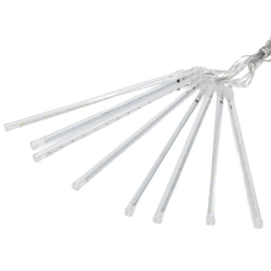 Niskonapięciowe 30-centymetrowe lampki świąteczne deszcz 8 meteorytów-multikolor 5+3m