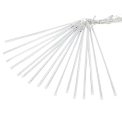 Niskonapięciowe 50-centymetrowe lampki choinkowe deszcz 16 meteorytów zimne 10m+3