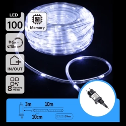 Wąż led niskiego napięcia Φ9 mm zewnętrzny zimny 10m+3 - zdjęcie 3