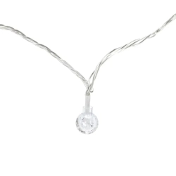 Zewnętrzne lampki choinkowe kryształowe kulki 100led Zimne 10m+3m