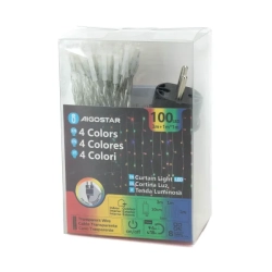 Zewnętrzna kurtyna 100led RGBY kolor+ciepła 1m * 1m